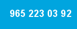 965 223 03 92 965 223 03 92